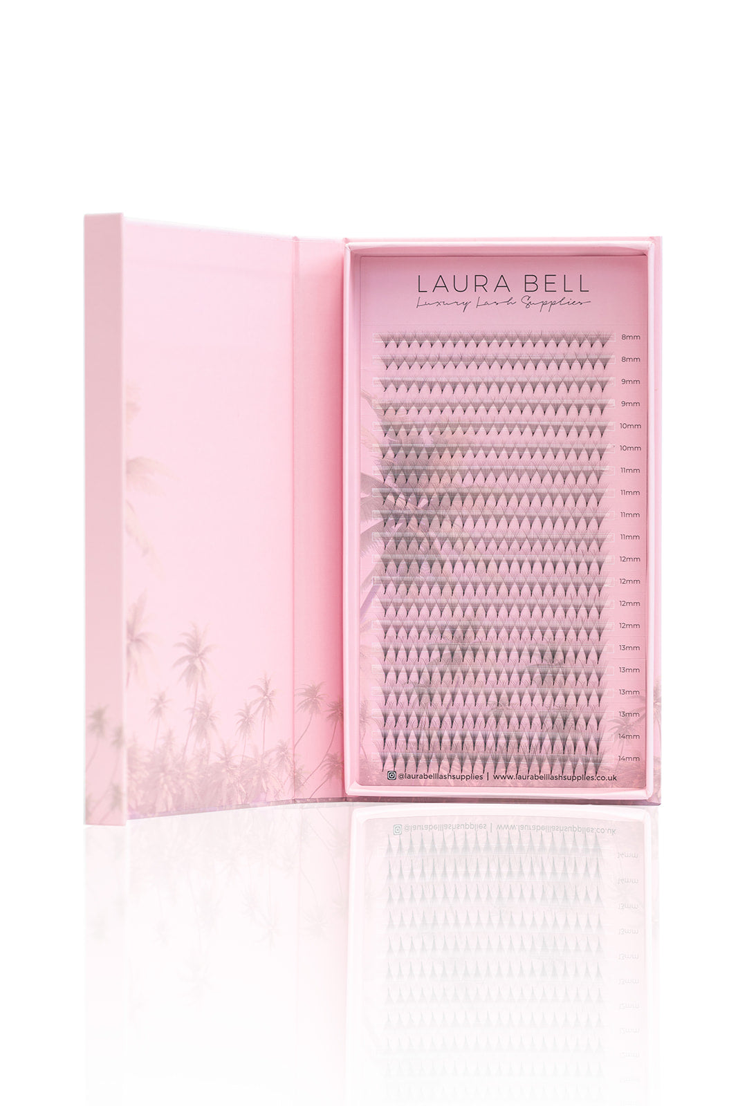 12D Premade Volume Fans (400 Fans) - Laura Bell Luxury Lash Supplies