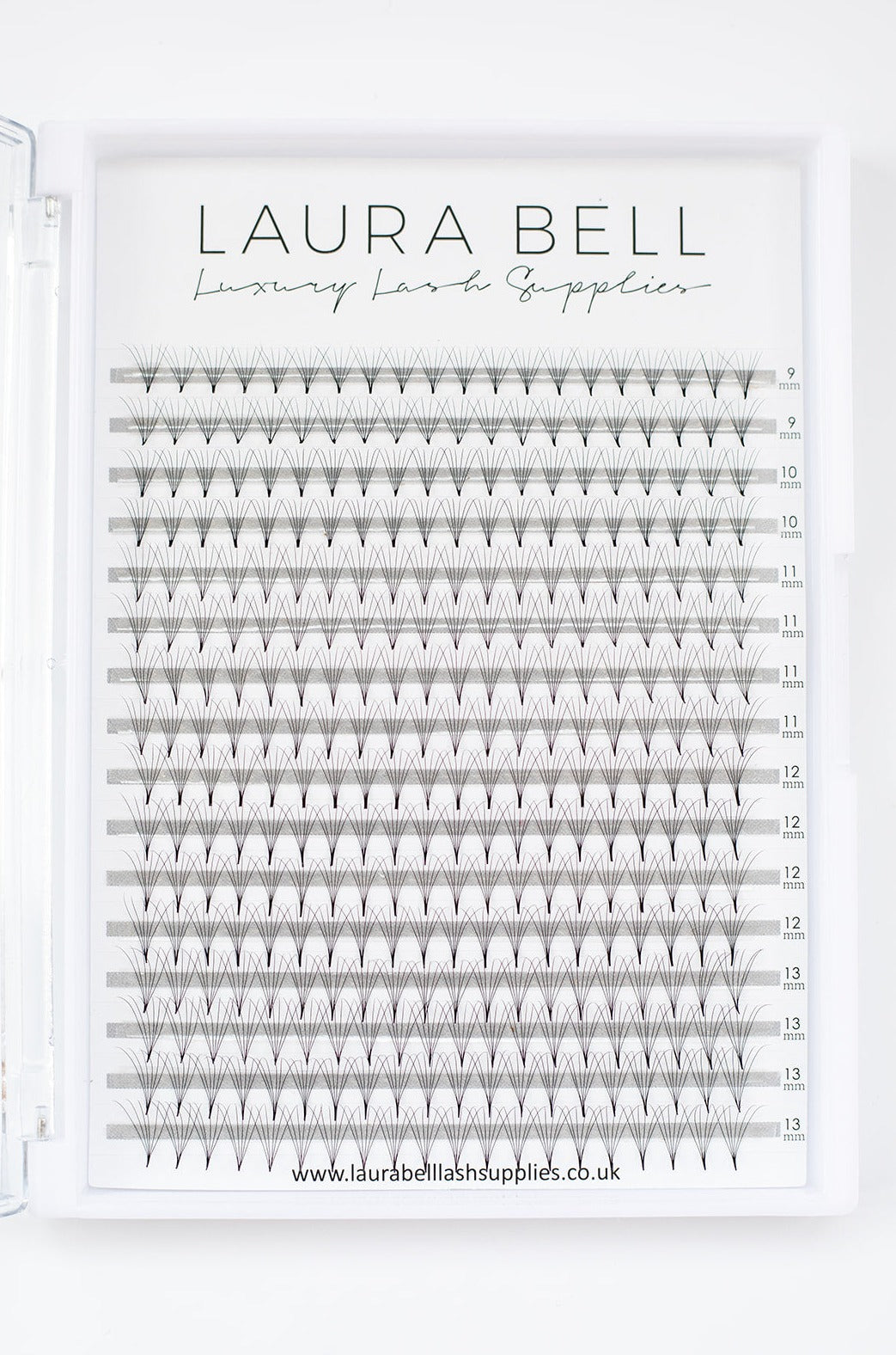 6D Pre Made Volume Large Tray NEW - Laura Bell Luxury Lash Supplies