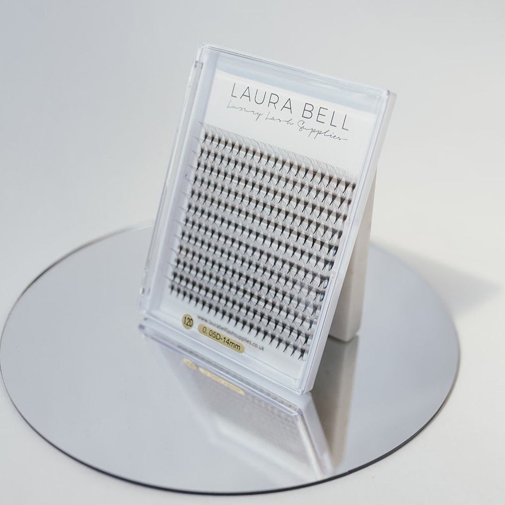 12D Pre Made Volume Large Tray - Laura Bell Luxury Lash Supplies